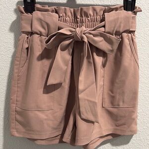 Women's Grace Karin Tan Paper Bag Shorts